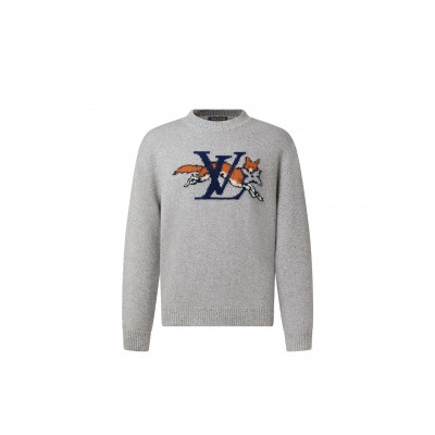 LOUIS VUITTON CHUNKY WOOL-CASHMERE CREWNECK 1AJBU3